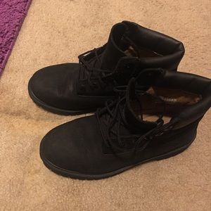 Black Timberland boots